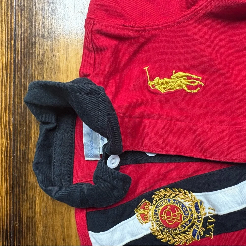 Ralph Lauren Red Long Sleeve One Piece Outfit Size‎ 3 Months